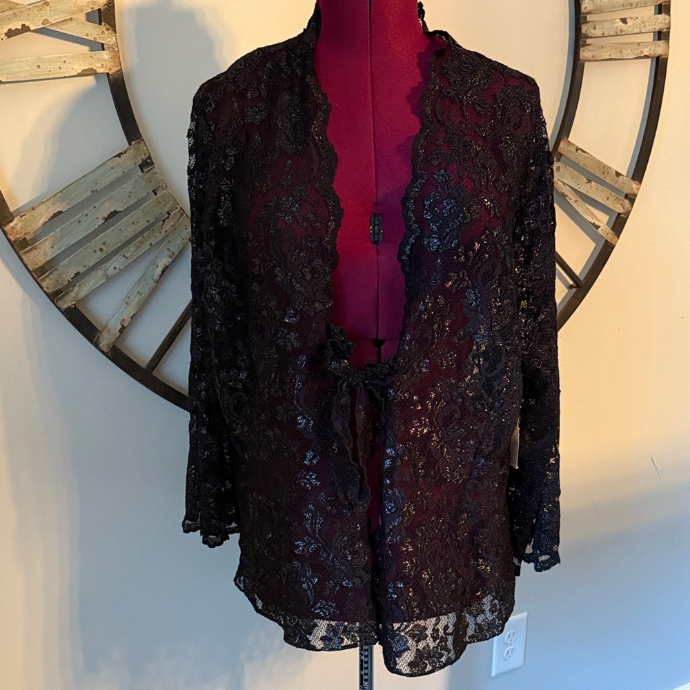 Black Sparkly Cardigan